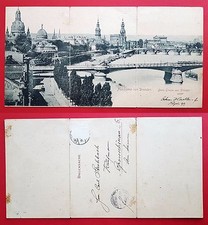 Panorama Klapp AK DRESDEN 1899