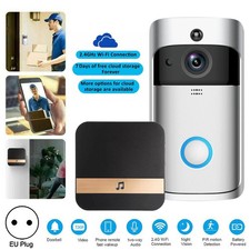 Türklingel mit Kamera FHD WLAN Nachtsicht WiFi Video Funkklingel Ring Doorbell ~