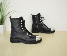 starke Zara Boots Stiefeletten Gr. 37 Metallkappe