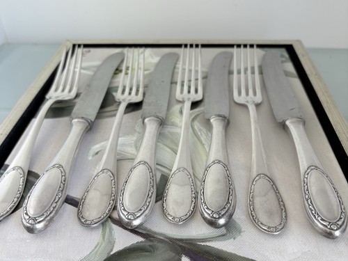 Messer gabel antik jugendstil - gabel,