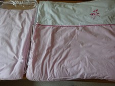 Baby Kinder Set Steppbett + Kissen94 x 128/37x57 +Bettwäsche für Zwillinge