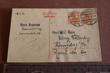 alte Postkarte des Arztes Hans