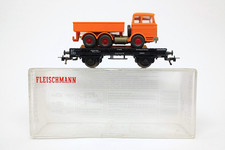 H0 Fleischmann Flachwagen mit Mercedes-LKW. OVP