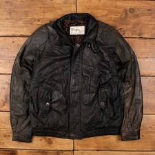 Vintage Puma Lederjacke L 90er