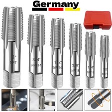 Rohrgewindebohrer Set 1/8 1/4 3/8 1/2 1'' Metallschraubgewinde Gewindeschneider