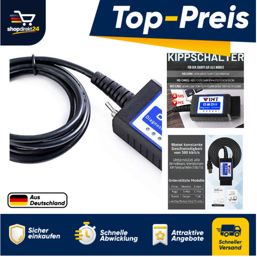 Elm327 usb obd2 diagnosetool - obd2,