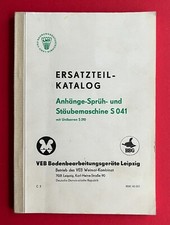 DDR Ersatzteil Katalog VEB Bodenbearbeitungsgeräte Leipzig 1971  ( F23381
