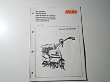 Ersatzteilliste Hakorette 150