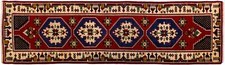 Teppich Läufer Yahyali Türkei ca. 75x265 cm Rot Schurwolle handgeknüpft 