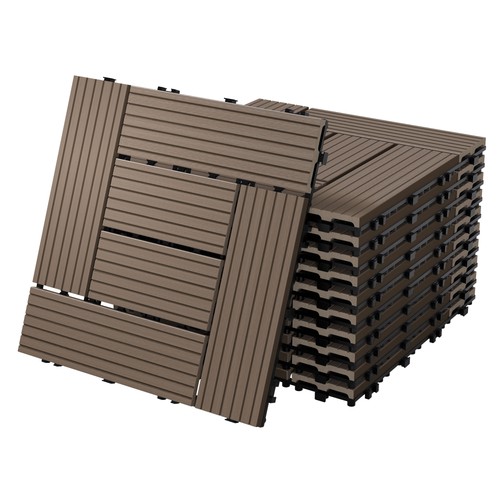 11x wpc terrassenfliesen - 11x,