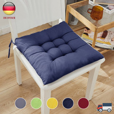 4-12er stuhlkissen 40x40cm mit Bändern sitzkissen sitzpolster auflage Dekokissen