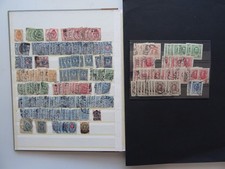 Lot von alten Briefmarken aus