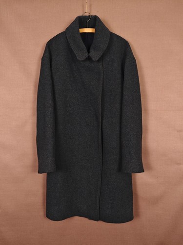 Cos navy wollmantel wool over - wollmantel,