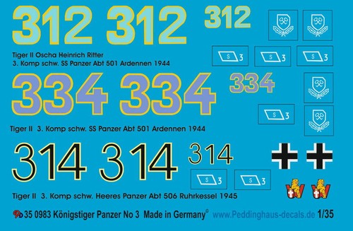 Peddinghaus decals 0983 - 1/35,