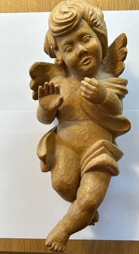 Engel geschnitzt natur