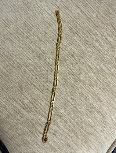585 gelbgold figaro armband - 585, figaro-armband