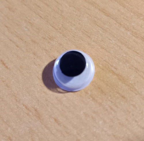 Wackelaugen mit öse - mit, knopf