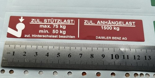 Mercedes aufkleber ahk - mercedes,