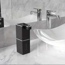 Seifenspender Elektrisch Automatisch 400ml schwarz, Hinstellen oder Wandmontage