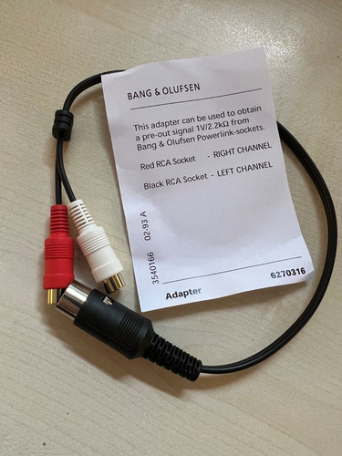 Bang olufsen adapterkabel - bang,