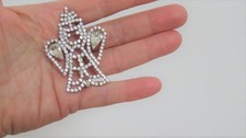 Gablonzer Strass Brosche Engel Vintage 1950 Handarbeit