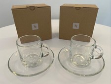 Set 2 Espressotassen Glas