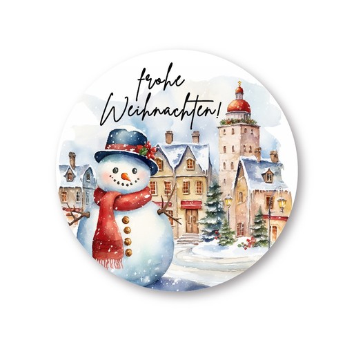 Glanzpapier sticker frohe - sticker,