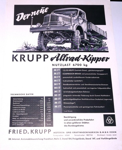 Krupp lkw werbe - krupp, lkw-werbe-flyer