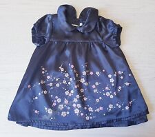 H&M süßes Mädchen Baby KLEID Festkleid kurzarm Gr. 80 dunkelgrau anthrazit NEUw