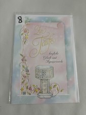 Grußkarte zur Taufe Glücks u. Segenswünsche " Taufkarte  / PKNr.1 -8