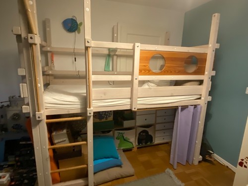 Hochbett massivholz von billi - massivholz,