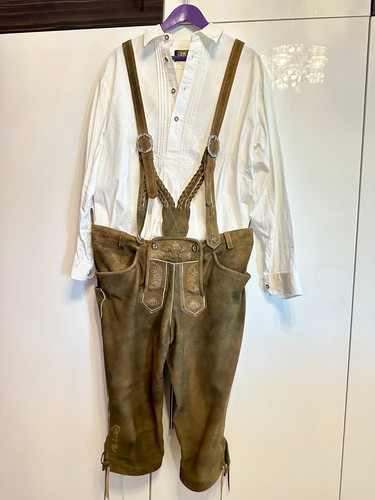 Herren lederhose mit - lederhose,