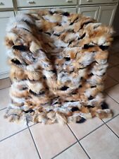 Kanadischer FUCHS Rotfuchs Canadian Red FOX Felldecke Pelzdecke, NEUWARE