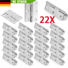 22x Scharniere Edelstahl-Scharniere Scharnier Beschlag Türband Schrank Schaniere