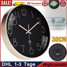 Rund Funkuhr 30cm Wanduhr Ohne