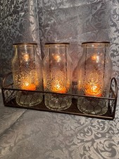 PartyLite Vintage Milk Bottle Teelichthalter Set – P93274