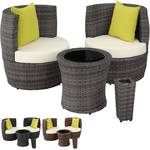 Polyrattan sitzgruppe balkon - polyrattan,