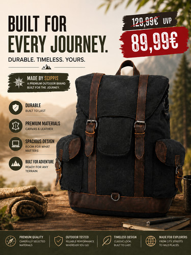 Scippis wanderlust rucksack - wanderlust,
