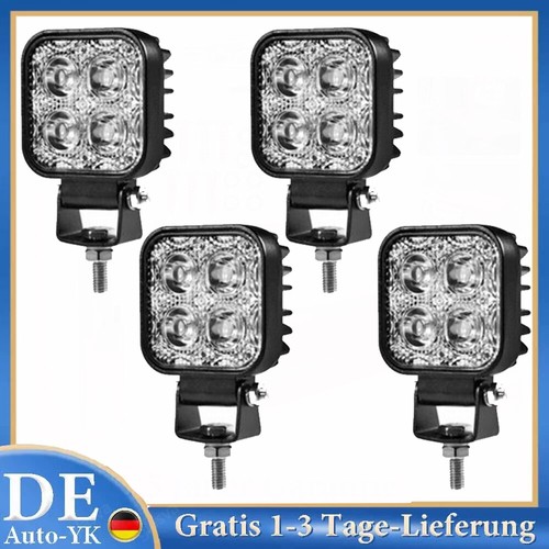 12w led arbeitsscheinwerfer - 4x,