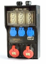 Gifas Wandverteiler 32A Vollgummi / 2x16/5 - 2x230V Neozed