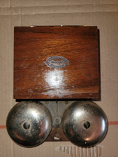 antike Telegrafen oder Telefon Klingel Zusatzklingel Doppelklingel Schweden 1928