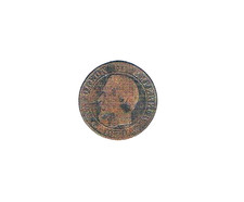 10 DIX Centimes 1856 A, sehr alte französische Münze; Napoleon III