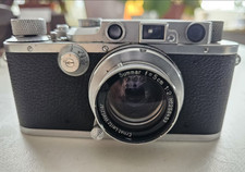 Leica IIIa 1935 Ernst Leitz Wetzlar + Summar 5cm f/2 + Tasche + Deckel LTM M39