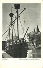 Luebeck Hansekogge am Hostertor