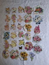 30 Stück Papier/Glitzer Bilder ( Schmetterlinge Blumen)  Basteln ? Top !