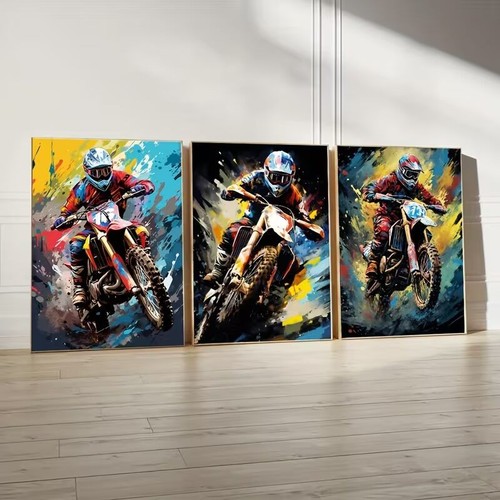 3er leinwanddrucke motorrad - ,