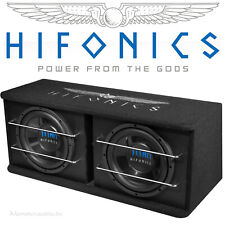 HIFONICS 2x25cm 1200 Watt Dual-Subwoofer Auto Bassreflex Bassbox Titan TD250R