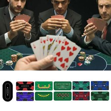 Casino Texas Hold'em Poker-Tischmatte, Gummi-Blackjack-Spieltischmatte
