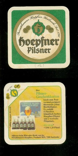 Bierdeckel hoepfner bier - hoepfner, (12)