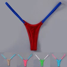 Damen-Slips Mini-Höschen Unterwäsche Bikinihose Tiefer V-Tanga Sexy Slip  ↑